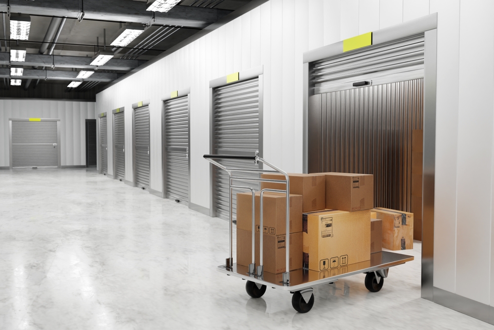Storage,Units.,Self,Storage,Unit,Cutaway..,Industrial,Warehouse,Interior,With